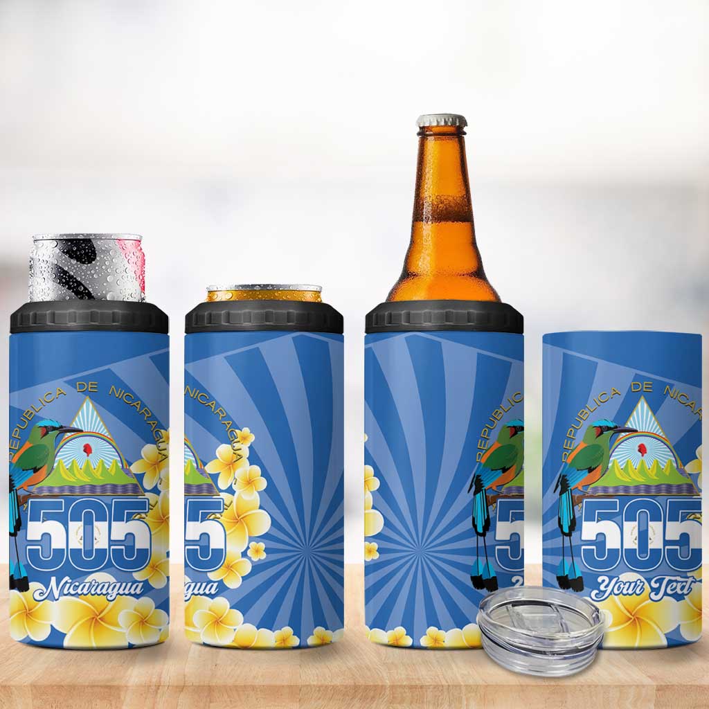 Personalized Nicaragua Independence Day 4 in 1 Can Cooler Tumbler 505 Proud Guardabarranco Sacuanjoche - Wonder Print Shop