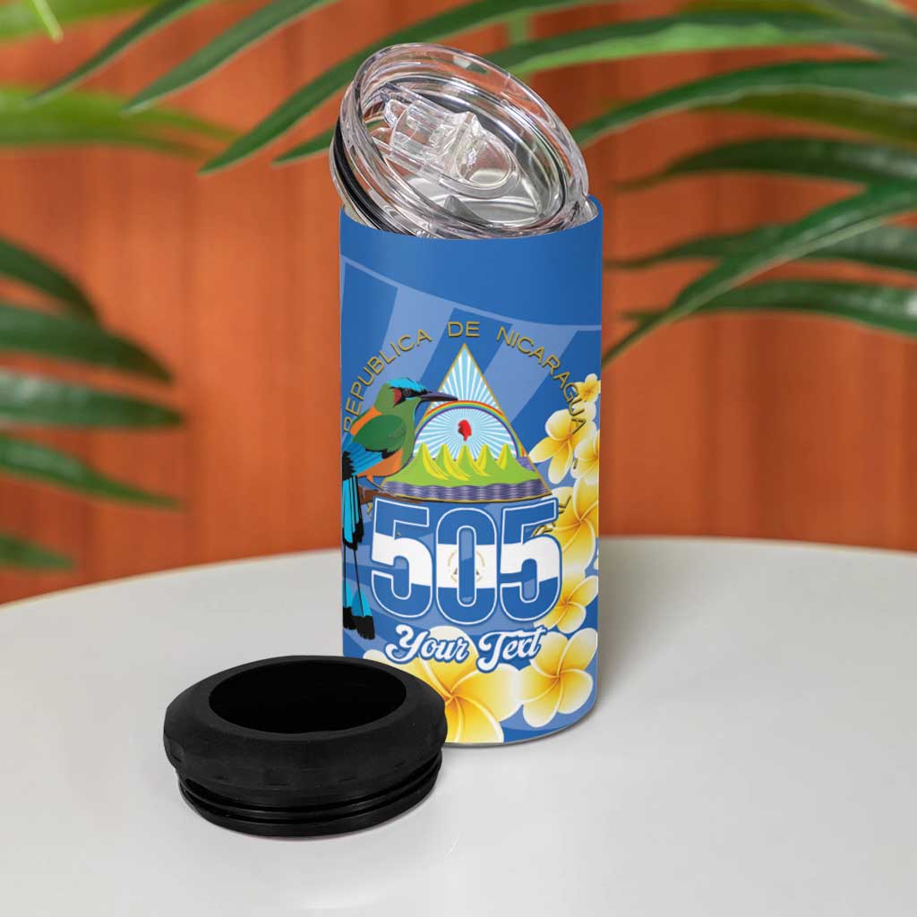 Personalized Nicaragua Independence Day 4 in 1 Can Cooler Tumbler 505 Proud Guardabarranco Sacuanjoche - Wonder Print Shop