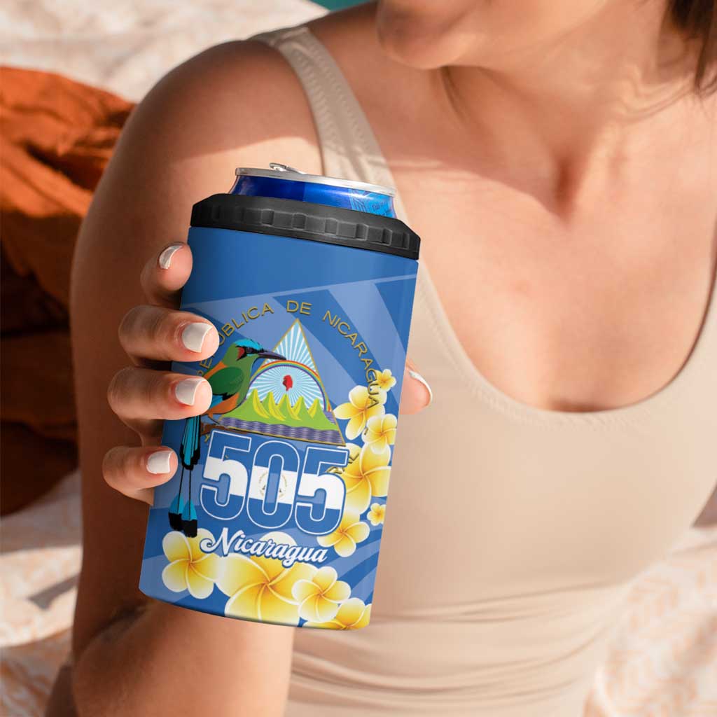 Personalized Nicaragua Independence Day 4 in 1 Can Cooler Tumbler 505 Proud Guardabarranco Sacuanjoche - Wonder Print Shop