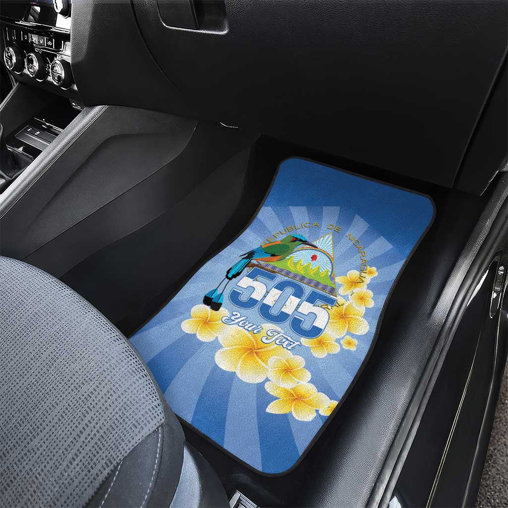 Personalized Nicaragua Independence Day Car Mats 505 Proud Guardabarranco Sacuanjoche - Wonder Print Shop