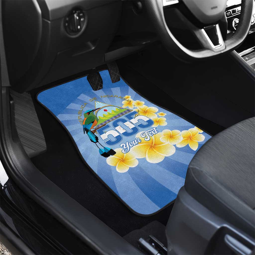 Personalized Nicaragua Independence Day Car Mats 505 Proud Guardabarranco Sacuanjoche - Wonder Print Shop