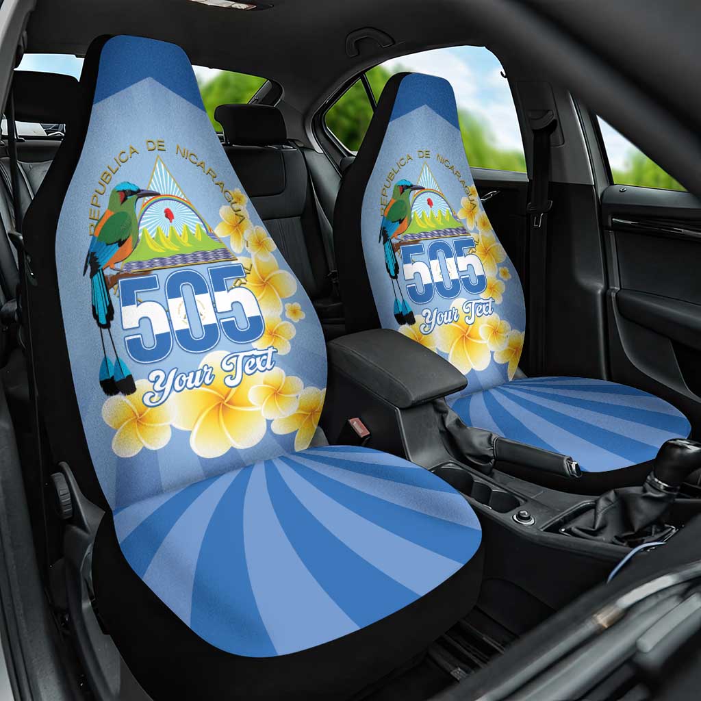 Personalized Nicaragua Independence Day Car Seat Cover 505 Proud Guardabarranco Sacuanjoche - Wonder Print Shop