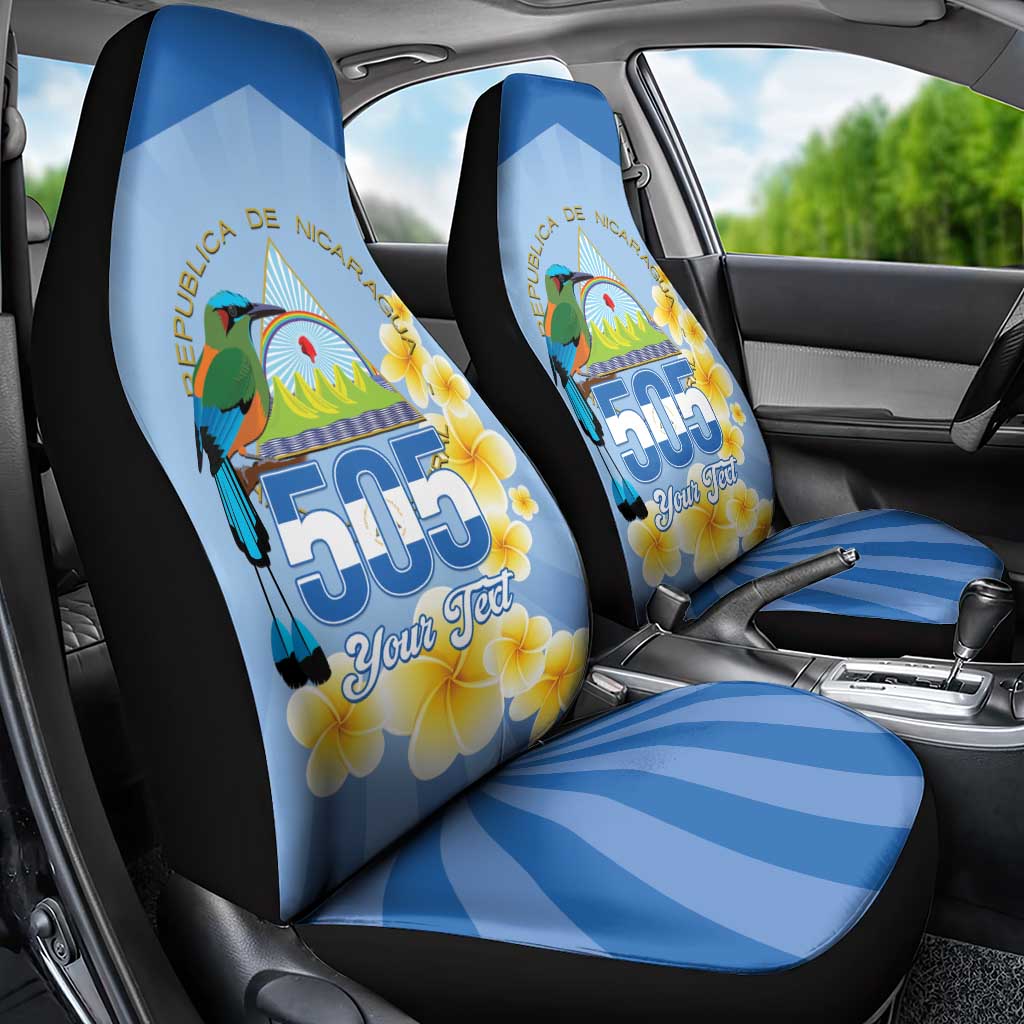 Personalized Nicaragua Independence Day Car Seat Cover 505 Proud Guardabarranco Sacuanjoche - Wonder Print Shop