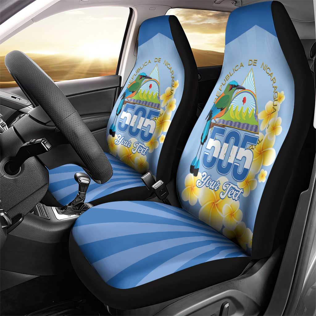 Personalized Nicaragua Independence Day Car Seat Cover 505 Proud Guardabarranco Sacuanjoche - Wonder Print Shop