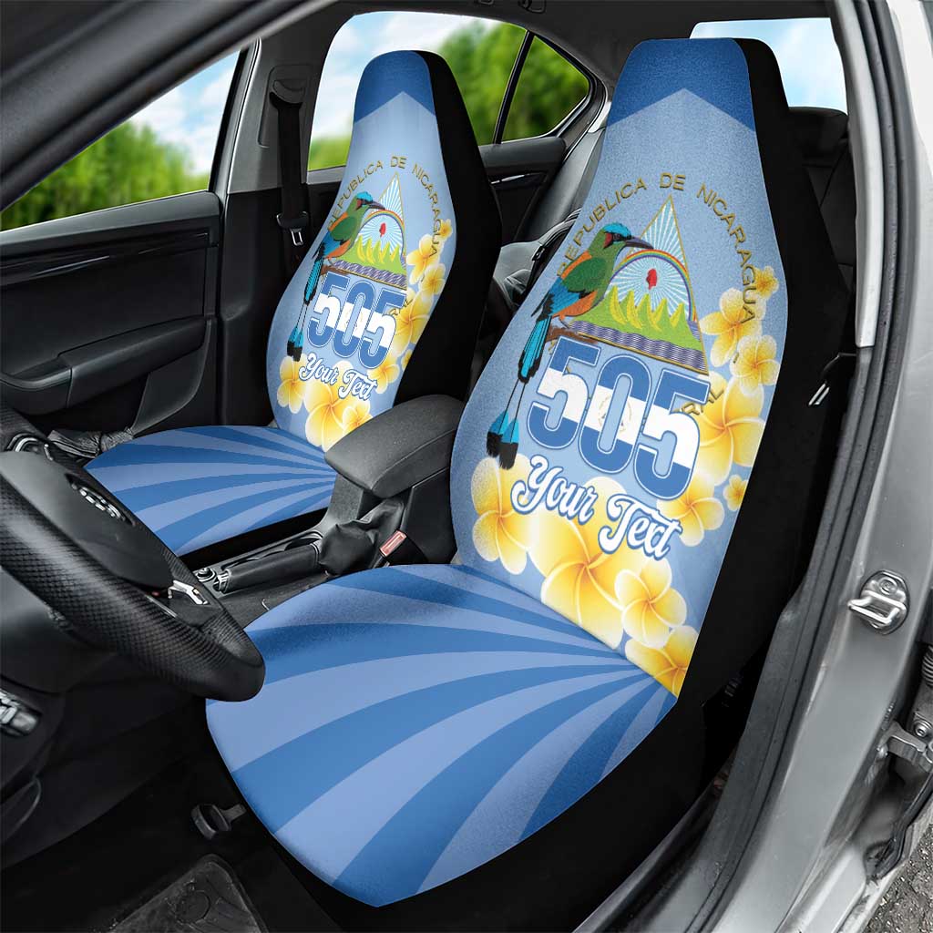 Personalized Nicaragua Independence Day Car Seat Cover 505 Proud Guardabarranco Sacuanjoche - Wonder Print Shop