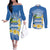 Personalized Nicaragua Independence Day Couples Matching Off The Shoulder Long Sleeve Dress and Long Sleeve Button Shirt 505 Proud Guardabarranco Sacuanjoche - Wonder Print Shop