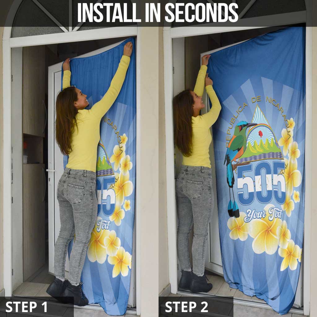 Personalized Nicaragua Independence Day Door Cover 505 Proud Guardabarranco Sacuanjoche - Wonder Print Shop