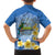 Personalized Nicaragua Independence Day Family Matching Off The Shoulder Long Sleeve Dress and Hawaiian Shirt 505 Proud Guardabarranco Sacuanjoche - Wonder Print Shop