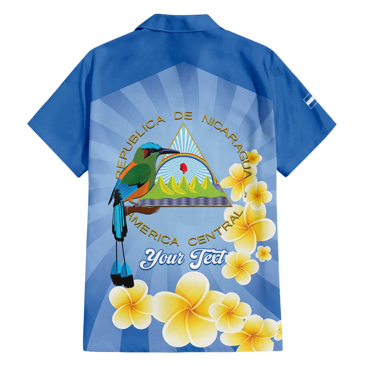 Personalized Nicaragua Independence Day Family Matching Off The Shoulder Long Sleeve Dress and Hawaiian Shirt 505 Proud Guardabarranco Sacuanjoche - Wonder Print Shop