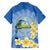 Personalized Nicaragua Independence Day Family Matching Off The Shoulder Long Sleeve Dress and Hawaiian Shirt 505 Proud Guardabarranco Sacuanjoche - Wonder Print Shop