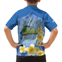 Personalized Nicaragua Independence Day Family Matching Off Shoulder Maxi Dress and Hawaiian Shirt 505 Proud Guardabarranco Sacuanjoche - Wonder Print Shop