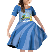 Personalized Nicaragua Independence Day Family Matching Off Shoulder Short Dress and Hawaiian Shirt 505 Proud Guardabarranco Sacuanjoche - Wonder Print Shop
