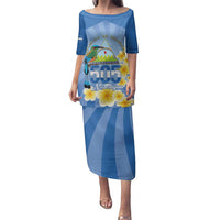 Personalized Nicaragua Independence Day Family Matching Puletasi and Hawaiian Shirt 505 Proud Guardabarranco Sacuanjoche - Wonder Print Shop