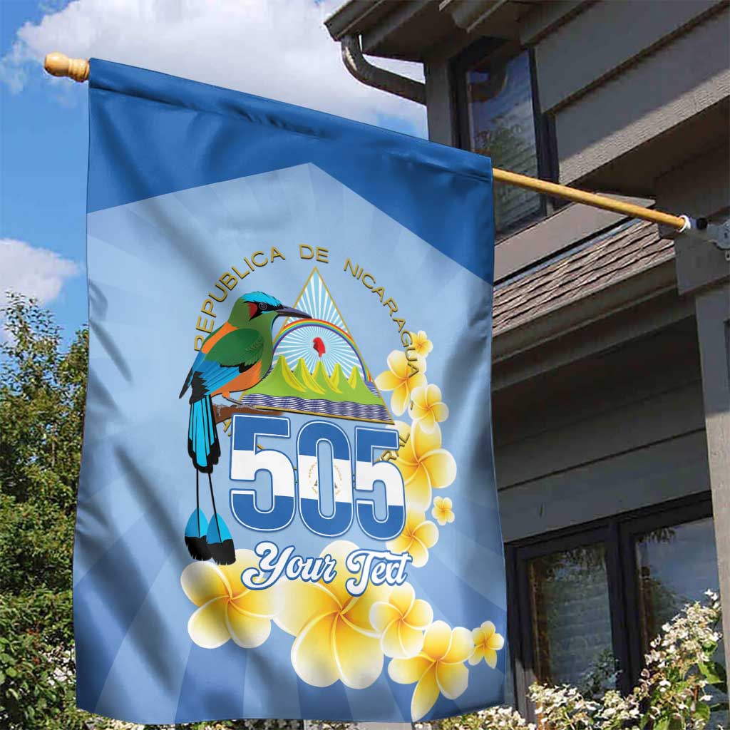 Personalized Nicaragua Independence Day Garden Flag 505 Proud Guardabarranco Sacuanjoche - Wonder Print Shop