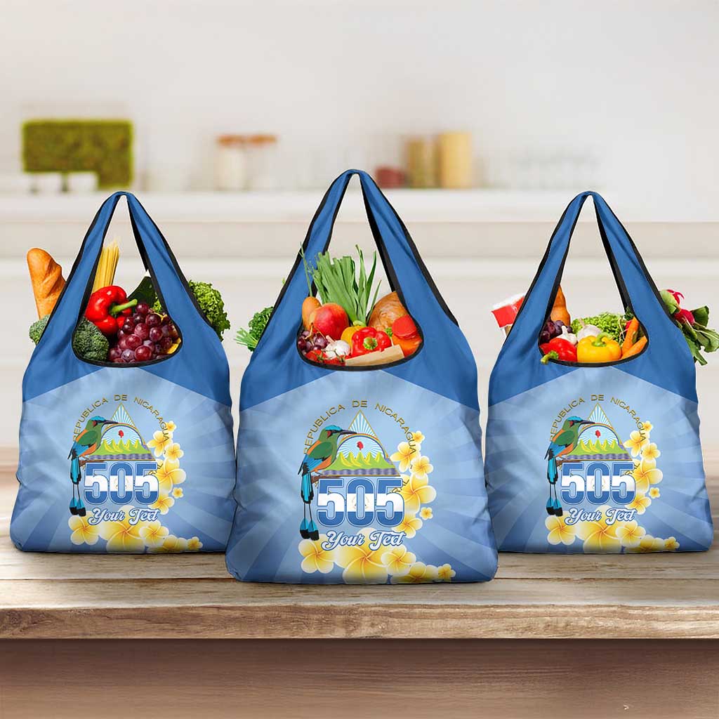 Personalized Nicaragua Independence Day Grocery Bag 505 Proud Guardabarranco Sacuanjoche - Wonder Print Shop