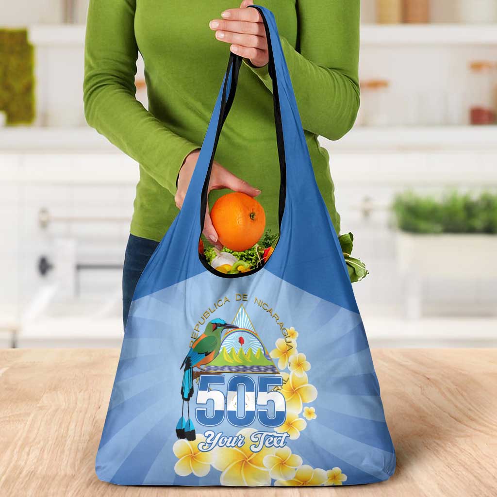 Personalized Nicaragua Independence Day Grocery Bag 505 Proud Guardabarranco Sacuanjoche - Wonder Print Shop