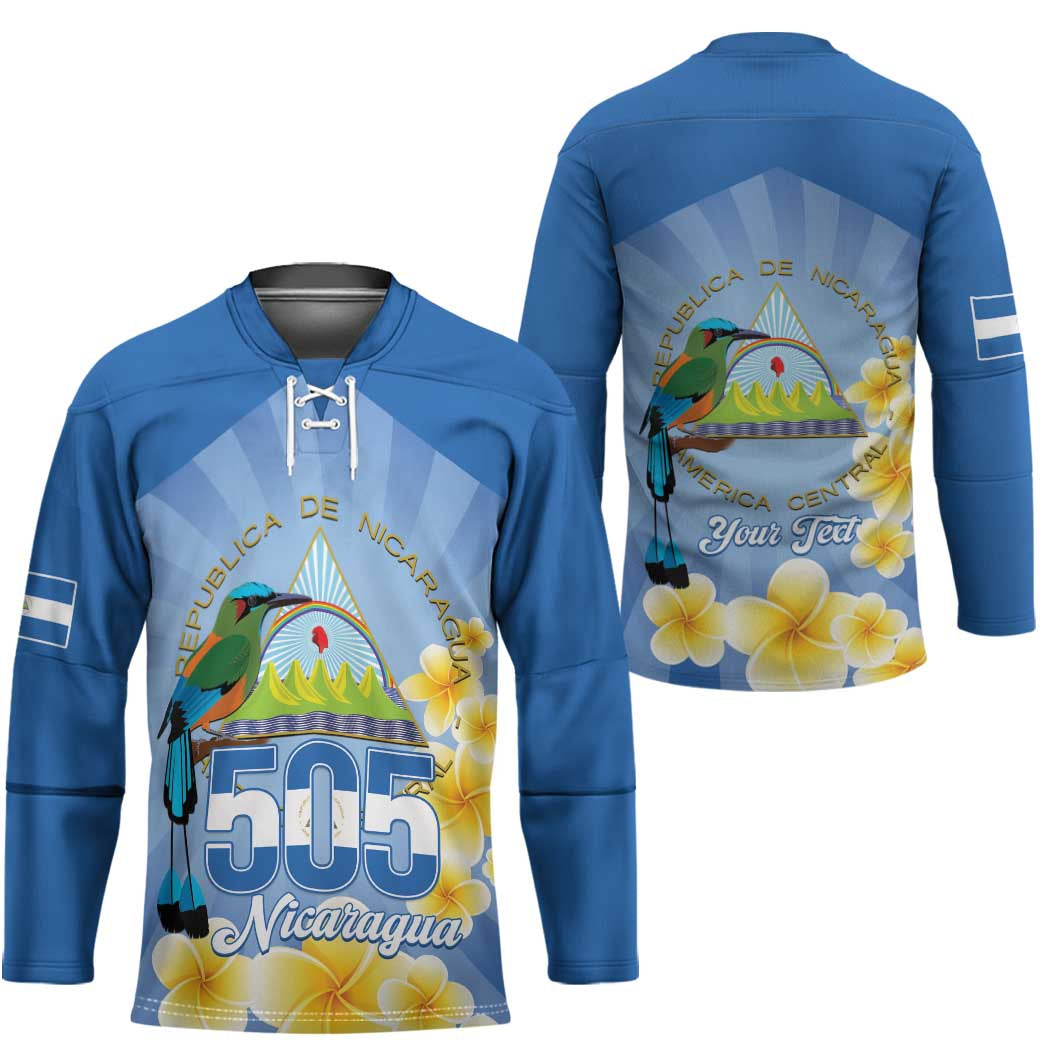 Personalized Nicaragua Independence Day Hockey Jersey 505 Proud Guardabarranco Sacuanjoche - Wonder Print Shop
