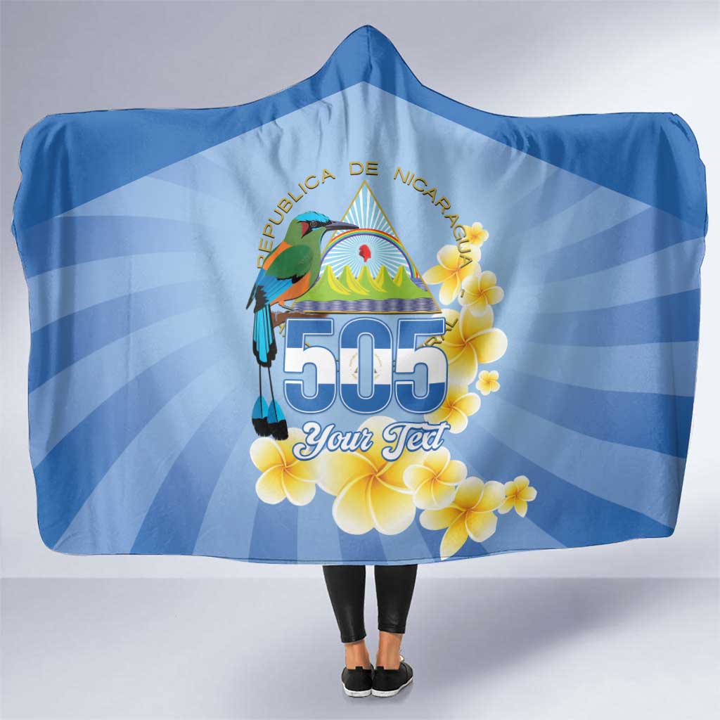 Personalized Nicaragua Independence Day Hooded Blanket 505 Proud Guardabarranco Sacuanjoche - Wonder Print Shop