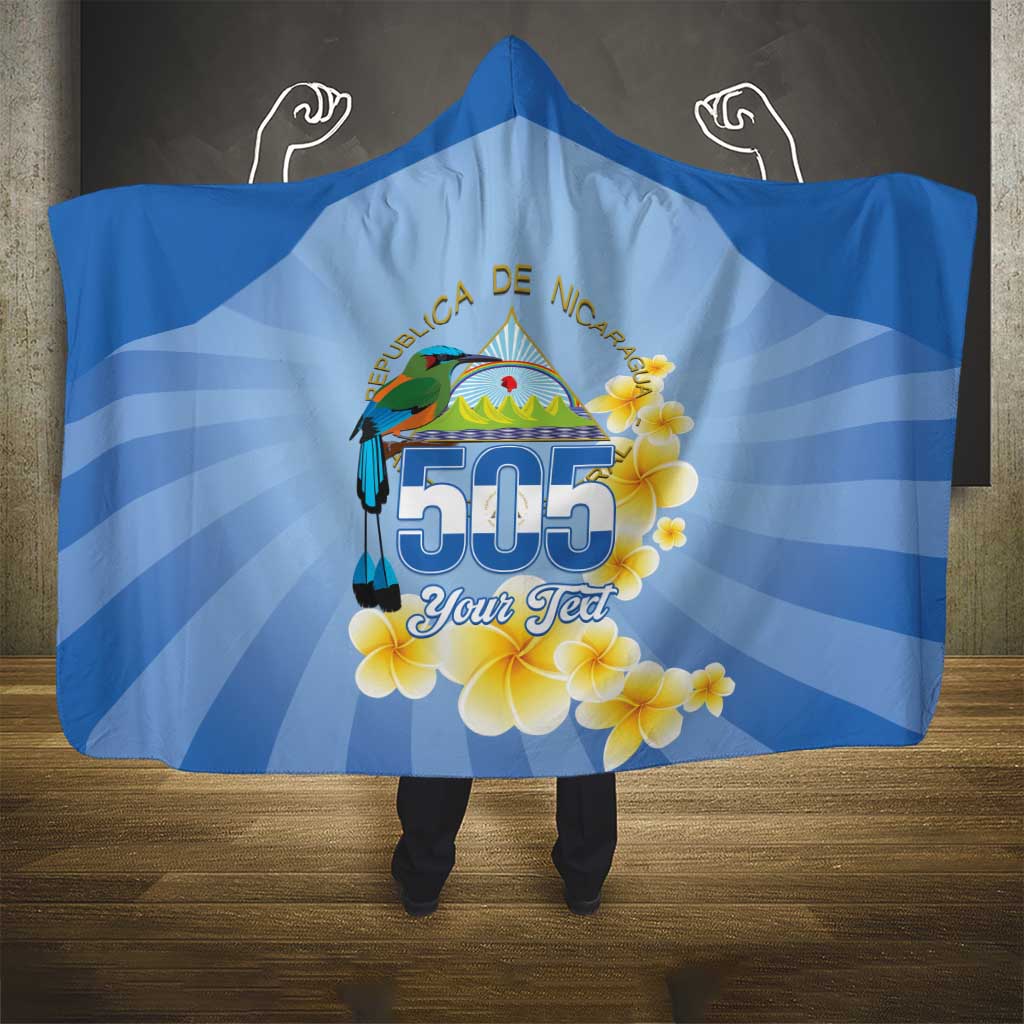 Personalized Nicaragua Independence Day Hooded Blanket 505 Proud Guardabarranco Sacuanjoche - Wonder Print Shop