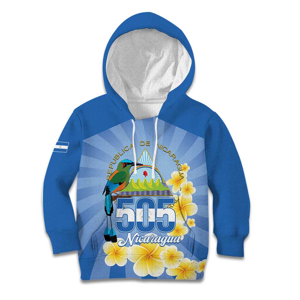 Personalized Nicaragua Independence Day Kid Hoodie 505 Proud Guardabarranco Sacuanjoche - Wonder Print Shop