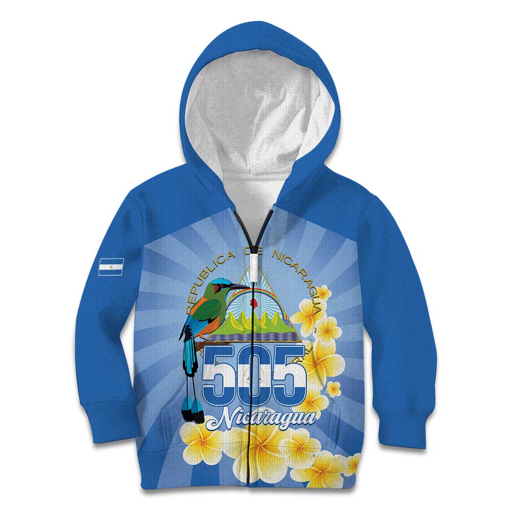 Personalized Nicaragua Independence Day Kid Hoodie 505 Proud Guardabarranco Sacuanjoche - Wonder Print Shop