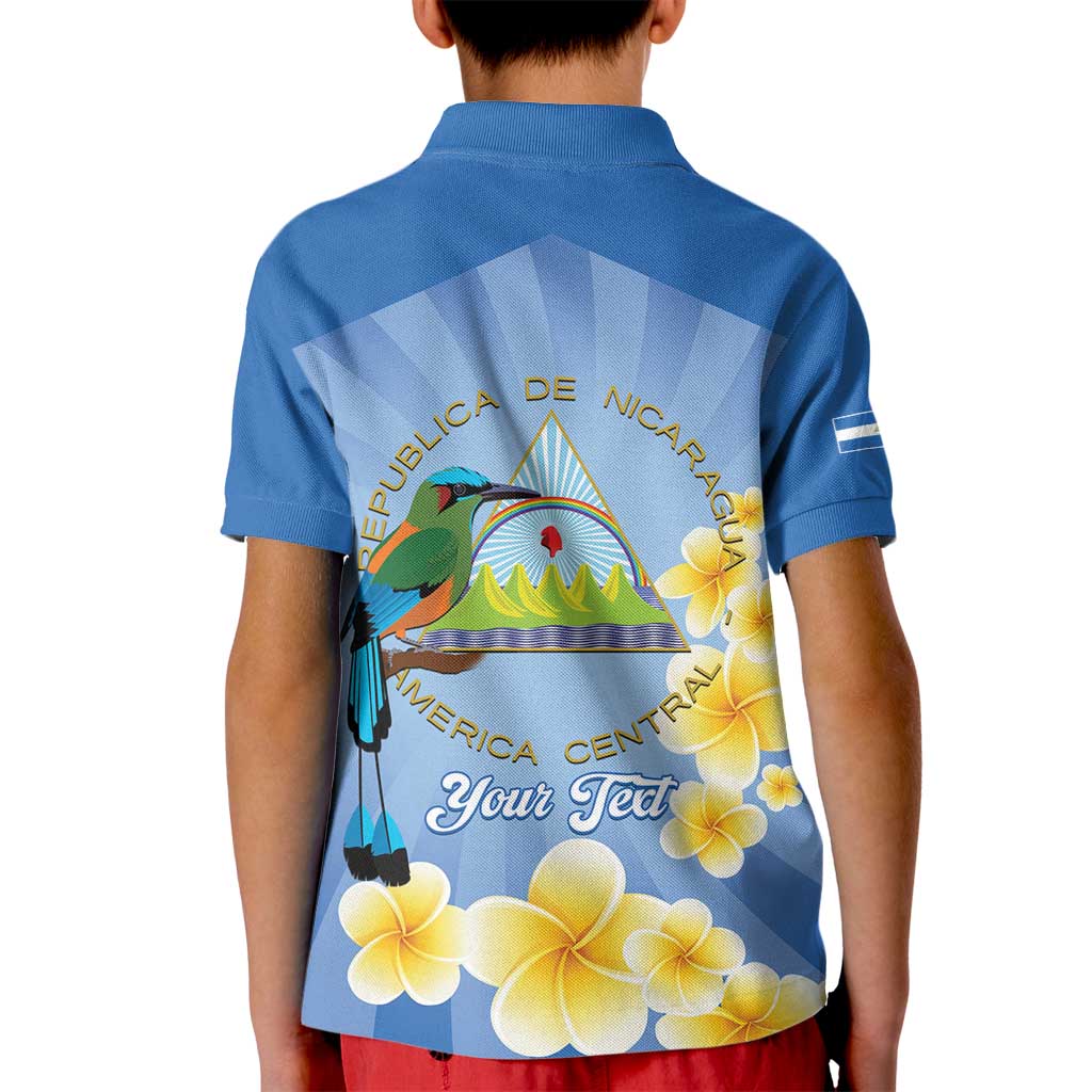 Personalized Nicaragua Independence Day Kid Polo Shirt 505 Proud Guardabarranco Sacuanjoche - Wonder Print Shop