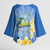 Personalized Nicaragua Independence Day Kimono Sleeve Blouse 505 Proud Guardabarranco Sacuanjoche - Wonder Print Shop