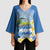 Personalized Nicaragua Independence Day Kimono Sleeve Blouse 505 Proud Guardabarranco Sacuanjoche - Wonder Print Shop
