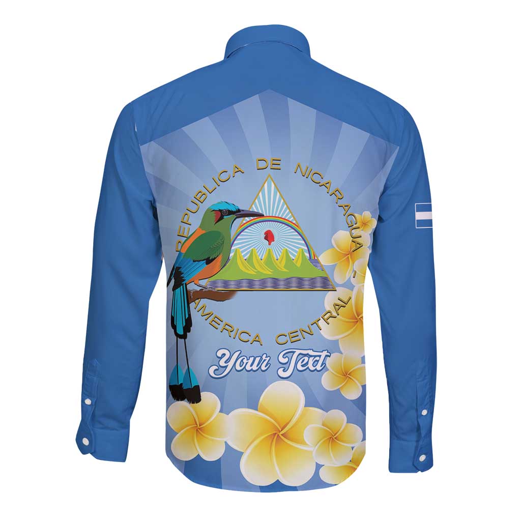 Personalized Nicaragua Independence Day Long Sleeve Button Shirt 505 Proud Guardabarranco Sacuanjoche - Wonder Print Shop