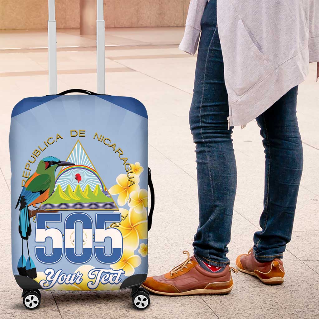 Personalized Nicaragua Independence Day Luggage Cover 505 Proud Guardabarranco Sacuanjoche - Wonder Print Shop