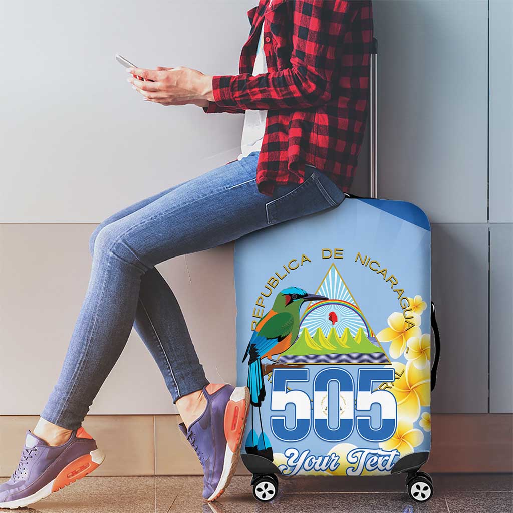 Personalized Nicaragua Independence Day Luggage Cover 505 Proud Guardabarranco Sacuanjoche - Wonder Print Shop