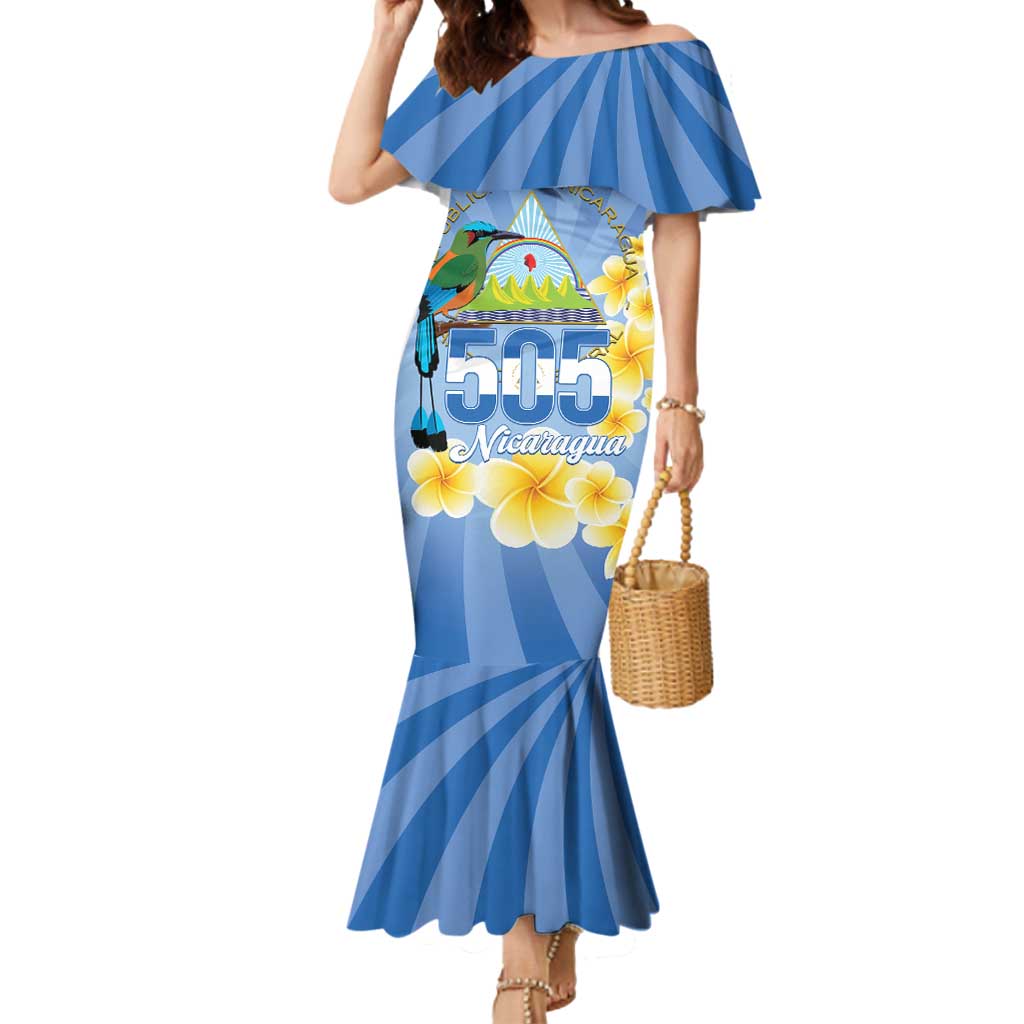 Personalized Nicaragua Independence Day Mermaid Dress 505 Proud Guardabarranco Sacuanjoche - Wonder Print Shop
