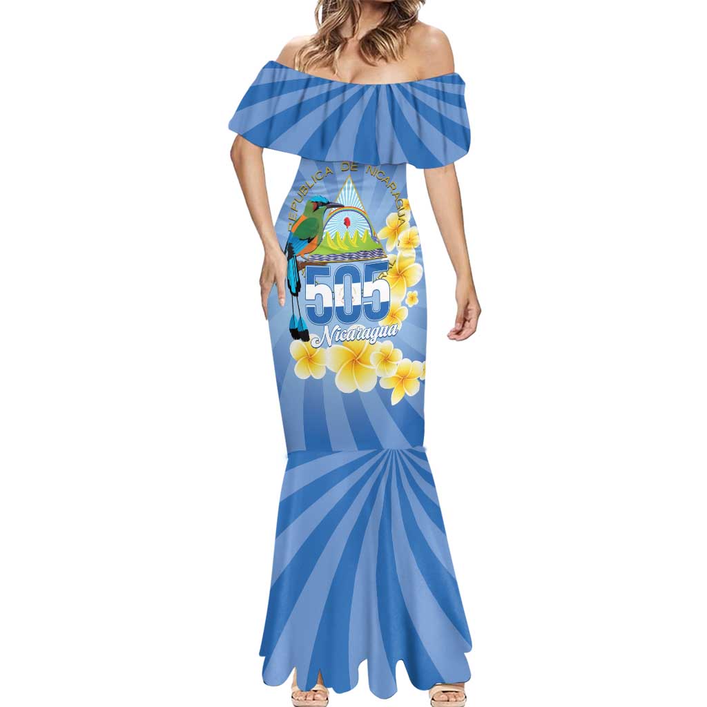 Personalized Nicaragua Independence Day Mermaid Dress 505 Proud Guardabarranco Sacuanjoche - Wonder Print Shop