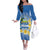 Personalized Nicaragua Independence Day Off The Shoulder Long Sleeve Dress 505 Proud Guardabarranco Sacuanjoche - Wonder Print Shop