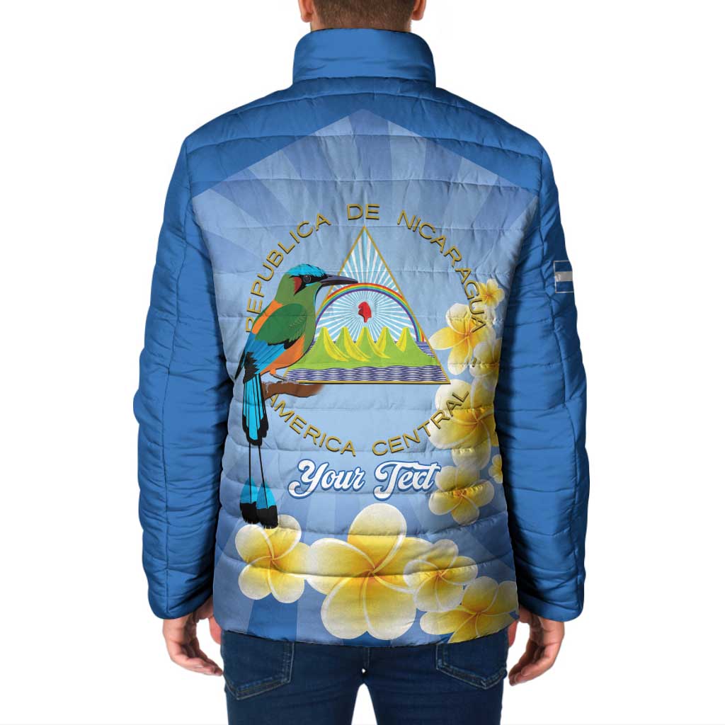 Personalized Nicaragua Independence Day Padded Jacket 505 Proud Guardabarranco Sacuanjoche - Wonder Print Shop