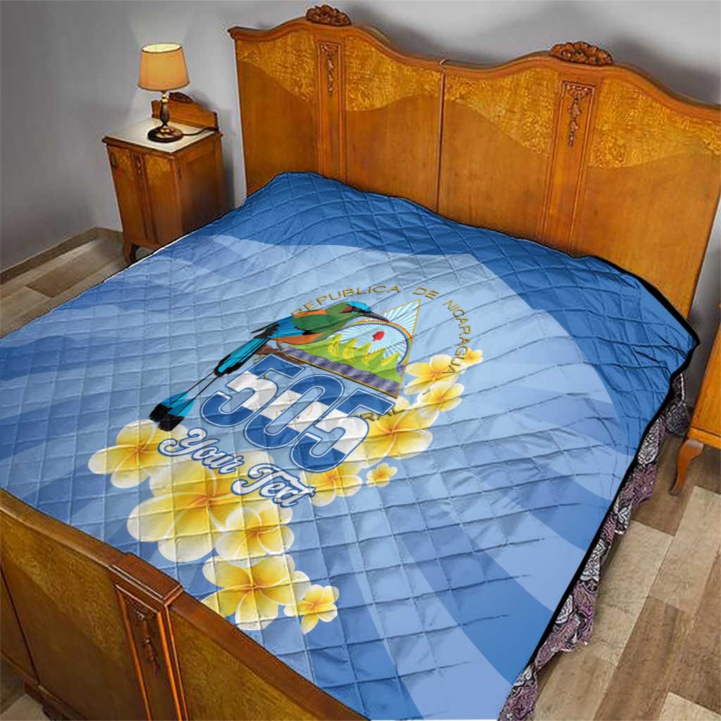 Personalized Nicaragua Independence Day Quilt 505 Proud Guardabarranco Sacuanjoche - Wonder Print Shop