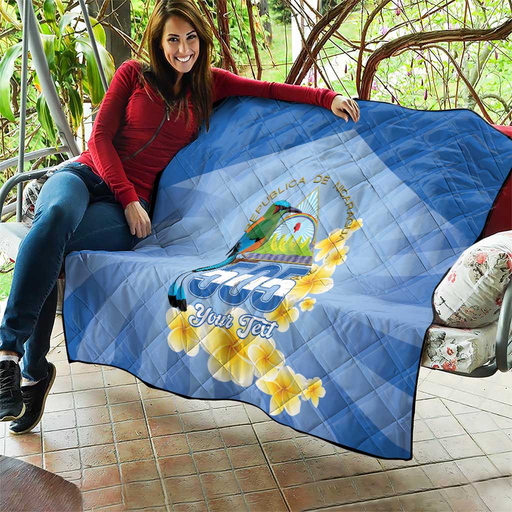 Personalized Nicaragua Independence Day Quilt 505 Proud Guardabarranco Sacuanjoche - Wonder Print Shop