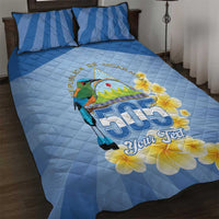 Personalized Nicaragua Independence Day Quilt Bed Set 505 Proud Guardabarranco Sacuanjoche - Wonder Print Shop