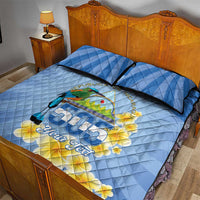 Personalized Nicaragua Independence Day Quilt Bed Set 505 Proud Guardabarranco Sacuanjoche - Wonder Print Shop