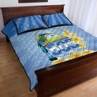 Personalized Nicaragua Independence Day Quilt Bed Set 505 Proud Guardabarranco Sacuanjoche - Wonder Print Shop