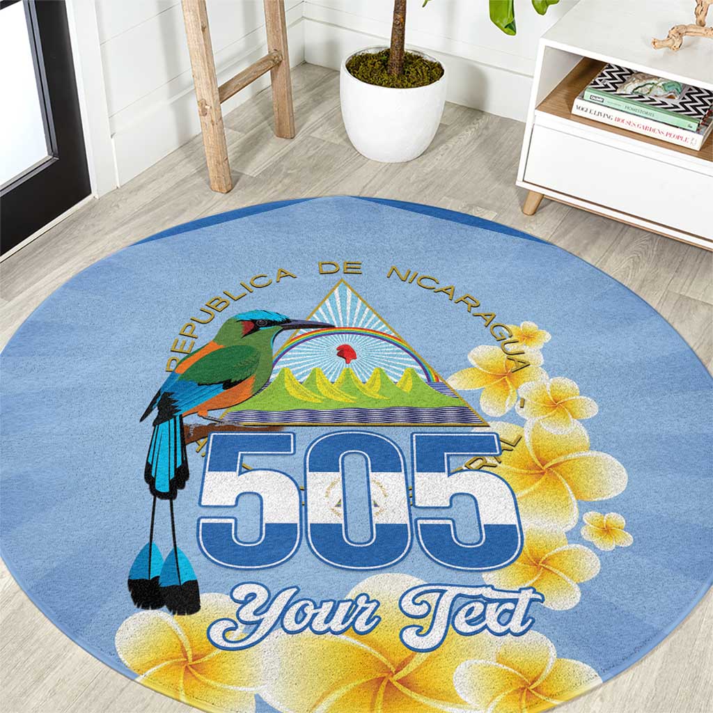 Personalized Nicaragua Independence Day Round Carpet 505 Proud Guardabarranco Sacuanjoche - Wonder Print Shop