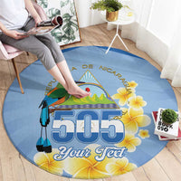 Personalized Nicaragua Independence Day Round Carpet 505 Proud Guardabarranco Sacuanjoche - Wonder Print Shop