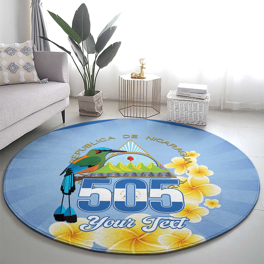 Personalized Nicaragua Independence Day Round Carpet 505 Proud Guardabarranco Sacuanjoche - Wonder Print Shop