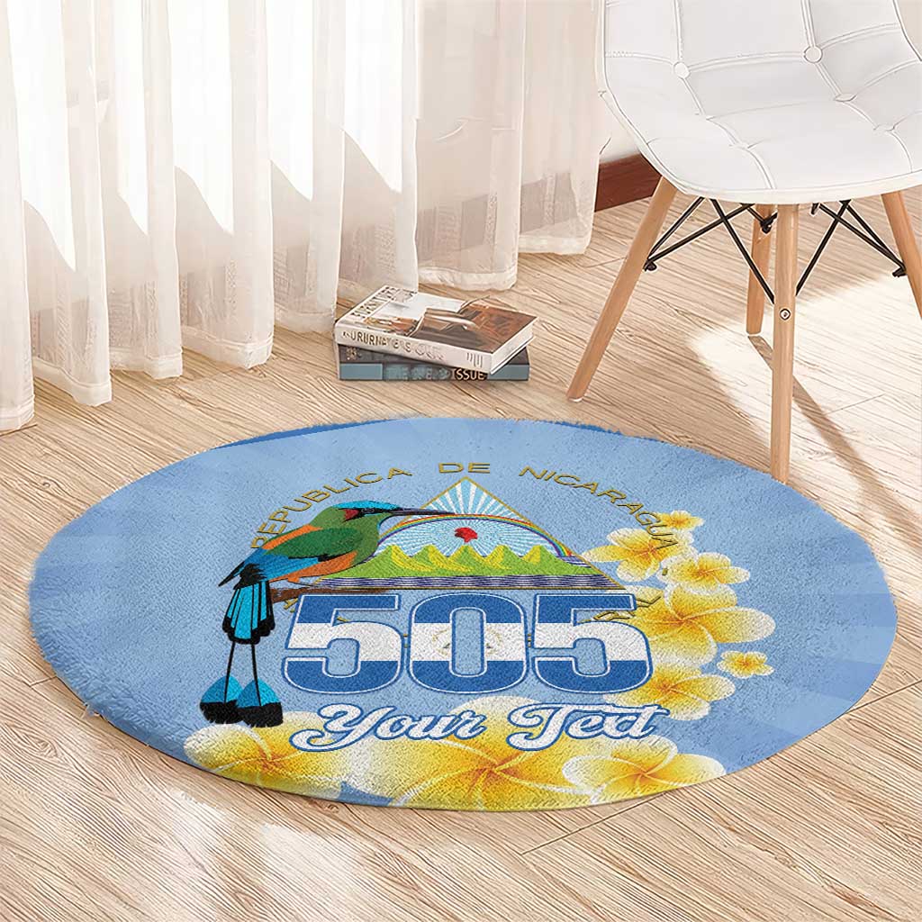 Personalized Nicaragua Independence Day Round Carpet 505 Proud Guardabarranco Sacuanjoche - Wonder Print Shop