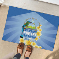 Personalized Nicaragua Independence Day Rubber Doormat 505 Proud Guardabarranco Sacuanjoche - Wonder Print Shop