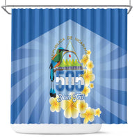 Personalized Nicaragua Independence Day Shower Curtain 505 Proud Guardabarranco Sacuanjoche - Wonder Print Shop