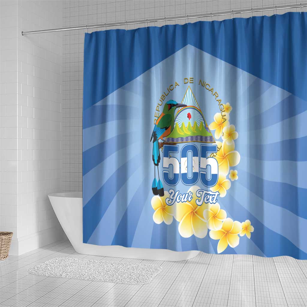 Personalized Nicaragua Independence Day Shower Curtain 505 Proud Guardabarranco Sacuanjoche - Wonder Print Shop