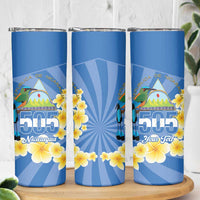 Personalized Nicaragua Independence Day Skinny Tumbler 505 Proud Guardabarranco Sacuanjoche - Wonder Print Shop