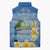 Personalized Nicaragua Independence Day Sleeveless Puffer Jacket 505 Proud Guardabarranco Sacuanjoche - Wonder Print Shop