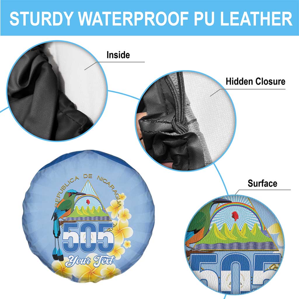 Personalized Nicaragua Independence Day Spare Tire Cover 505 Proud Guardabarranco Sacuanjoche - Wonder Print Shop